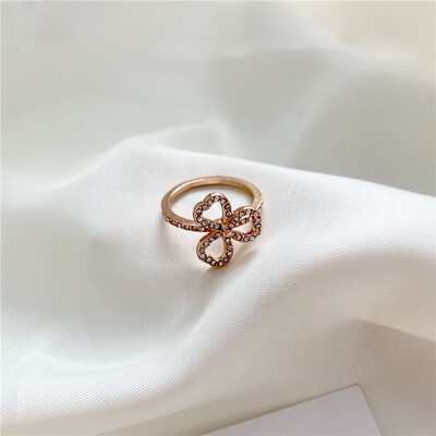 

2019 new brand design bamboo opening adjustable female ring series ring generous minimalist Korean ring for women