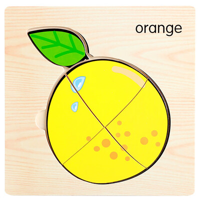 

Gotoamei Wooden Lovely Puzzle Educational Developmental Baby Kids Training Toy Gift