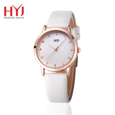 

Hyj simple couple watch watch belt men&women models ultra-thin waterproof trend Korean quartz watch