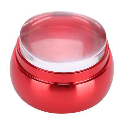 

Greensen 2Pcs Silicone Nail Art Polish Transfer Stamper with Cap Large Scraper Set Manicure Tool