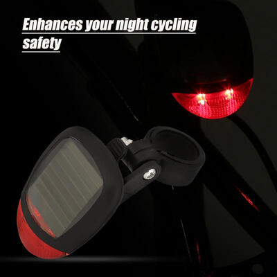

Greensen Solar Powered LED Bike Tail Warning Light Bicycle Rear Lamp for Night Riding
