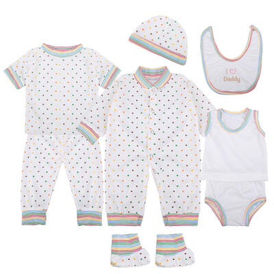 

8pcsSet Cute Cotton Infant Home Casual Clothes Newborn Baby Underwear Suit