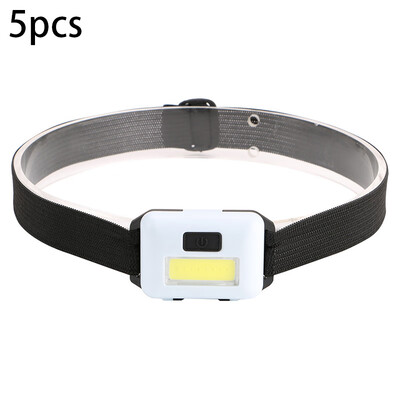 

White COB Strong Head Light LED Outdoor Lighting 3AAA COB Mini Headlamps Gadget