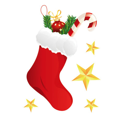 

Tailored Merry Christmas Window Wall Sticker Decals Snowflake Santa Claus Home Xmas Decor