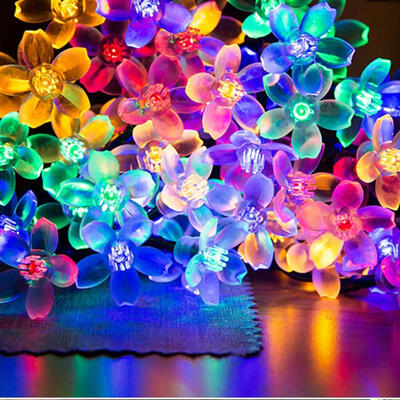 

Holiday Landscape Decorative Solar LED Lights Christmas Decoration Flowers RGB Warm White Fairy Interior Lights