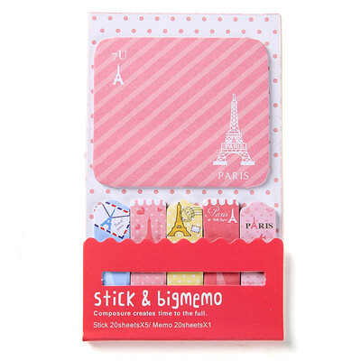 

Bookmark Memo It Practical Pc Simple Fashion Flag Notes New Sticky Pad
