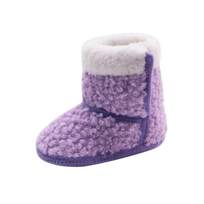 

Winter Autumn Baby Newborn Girls Prewalker Keep Warm Infant Toddler Princess Style Kids Crib Snow Knitting Shoes