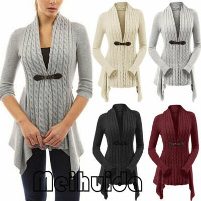 

US Women Winter Warm Tops Long Sleeve Knitted Jumper Pullover Sweater Tops