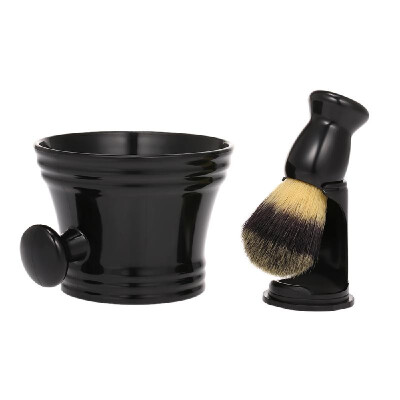 

Shaving Kit for Mens Wet Shaving Brush Holder Stand Soap Bowl Mug Hair Beard Brush