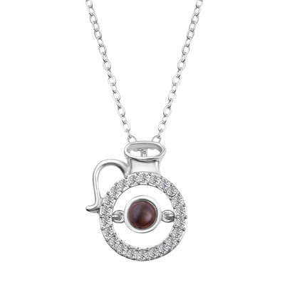 

925 Sterling Silver 12 Constellations Projection Necklaces Charm Chain Collar Birthdays Christmas Jewelry