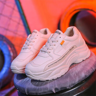 

DIWEINI New 2019 Spring Fashion Women Casual Shoes Suede Leather Platform Shoes Women Sneakers Ladies White Trainers