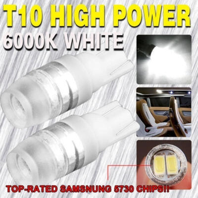 

New 10pcs Xenon White High Power 1W 5730 T10 Wedge LED Lights 192 168 194