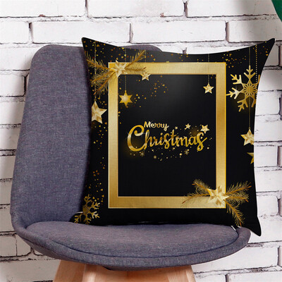 

Siaonvr Home Decor Cushion Cover Merry Christmas Pillowcase Sofa Throw Pillow Covers