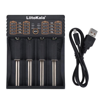 

LiitoKala Lii-402 Universal USB Intelligent Battery Charger with Power Bank for AA AAANi-MH Lithium IMR Batteries