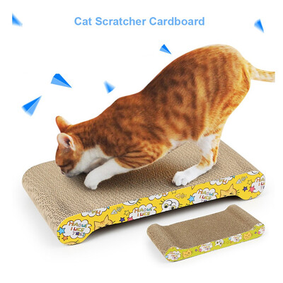 

Gobestart 2 Pack Cat Scratcher Cardboard With Catnip Recycle Corrugated Cat Scratching Pad