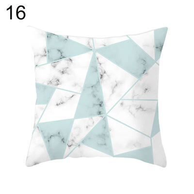 

Marbling Geometric Pattern Pillow Case Cushion Cover Home Office Chair Sofa Decor