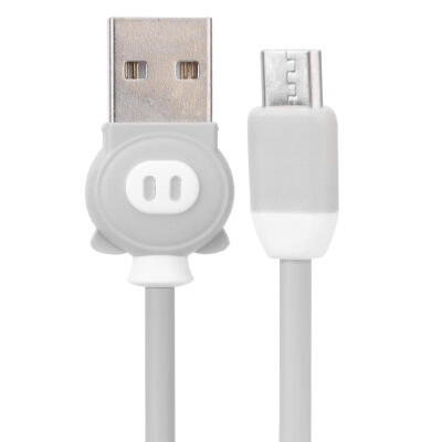 

Cartoon Pig Micro USB Cable Phone 2A Quick Charging Data Cord for Android