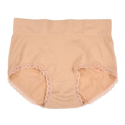 

Women Y-Front Briefs Lace Hip Lifting High Waist Breathable Elastic Underpants