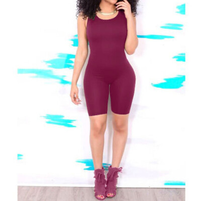 

Sexy Women Casual Sleeveless Bodycon Romper Jumpsuit Club Bodysuit Short Pants