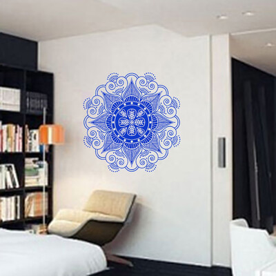 

〖Follure〗Mandala Flower Indian Bedroom Wall Decal Art Stickers Mural Home Vinyl Family