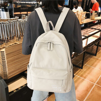 

Large capacity schoolbag female high school students double shoulder bag Korean version of ancient feeling of girls campus style i