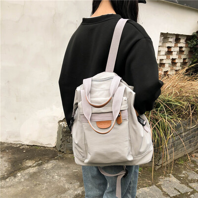 

Schoolbag female college students Korean version of Harajuku ulzzang high school campus bf ancient feeling girl ins backpack