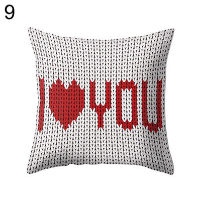 

Romantic Love You Heart Pillow Case Cushion Cover Sofa Bed Car Cafe Office Decor