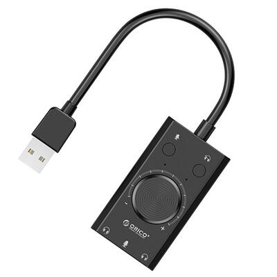 

ORICO SC2 External USB Sound Card Volume Adjustable Audio Card Adapter PC