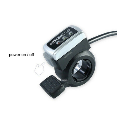 

36V 48V Thumb Throttle w Power Indicator For Scooter eBike Speed Controller