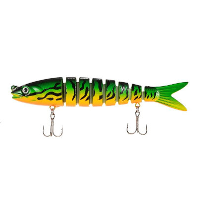 

Lixada 135cm20g Lifelike 8 Jointed Sections Fishing Lure Trout Swimbait Hard Bait Fish Hook Fishing Tackle