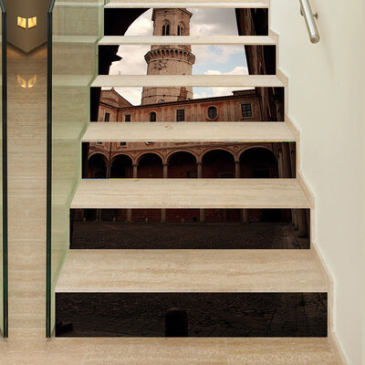 

〖Follure〗3D Simulation Stair Stickers Waterproof Wall Stickers DIY Home Decor