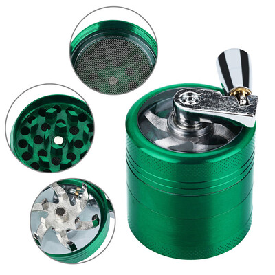 

Siaonvr Hand Crank Crusher Tobacco Cutter Grinder Hand Muller Shredder Smoking Case