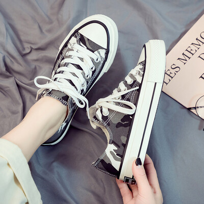 

New spring small dirty orange canvas womens shoes Korean version of ulzzang hundred cloth shoes Hong Kong style students ins boar