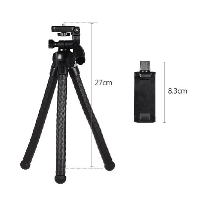 

YUNTENG Flexible Phone Tripod Camera Holder Stand Foldable Legs with Phone Clip for Phone Digital Camera GoPro Action Camera