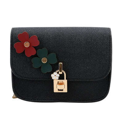 

Women PU Leather Mini Lock Shoulder Bag Vintage Messenger Bag Crossbody Bag