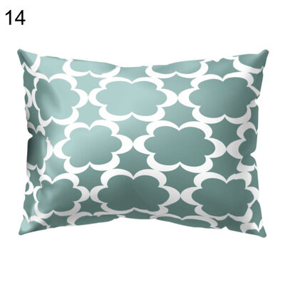 

Circle Wave Curve Block Pillow Case Cushion Cover Sofa Bed Car Cafe Office Decor