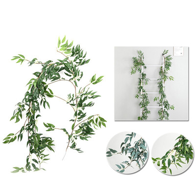 

Lots Artificial Plants Flower Greenery Garland Vine Faux Silk Vines Leaf Wreath