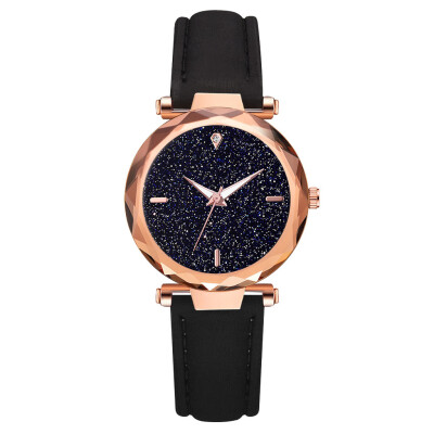 

Womens Alloy Quartz Watch Fashion Star Watch Trend PU Watch Hot Sale