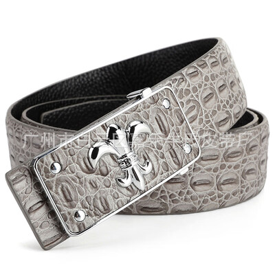 

Belt mens youth Korean fashion smooth buckle leather belt mens casual wild leather tide belt
