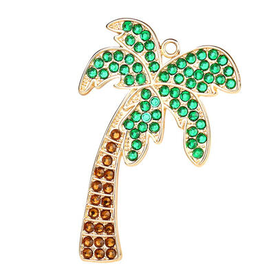 

DIY Full Drill Diamond Painting Key Ring Coconut Necklace Pendant Keychain