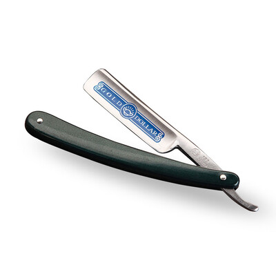 

Gold Dollar High Carbon Steel Folding Straight Barber Razor