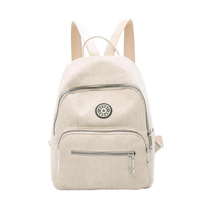 

Corduroy Women Preppy Backpack Teenage Girls School Shoulder Travel Bags