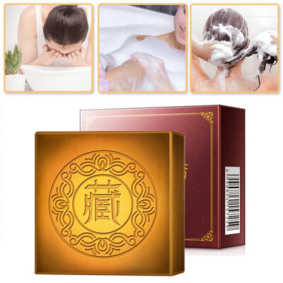 

Saffron&Horse Oil Handmade Soap Remove Mites Anti- Antibacterial Cleansing Pore Soap