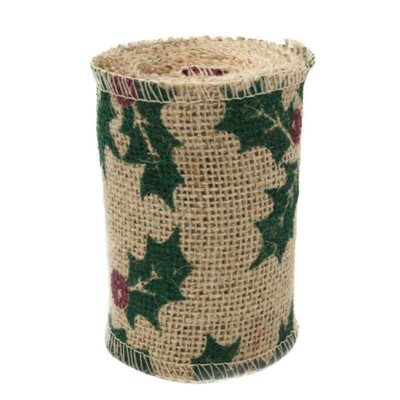 

Tailored 3MChristmas Jute Burlap Craft Ribbon Roll Sewing Cartoon DIY Decoration Wedding