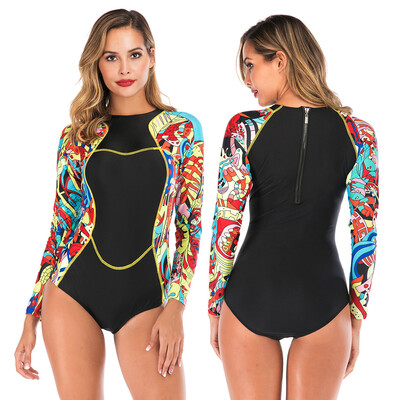 

Saidsome Women Swimsuit Sports Swimming Swimwear Diving Suit Piece Water Surf Swim Sexy diving suit diving water diving mask