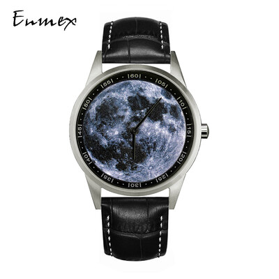 

Festival gift Enmex creative design canvas canvas sports water-proof steel watch