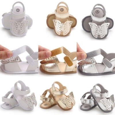 

2018 summer baby girl butterfly soft bottom non-slip shoes casual sandals