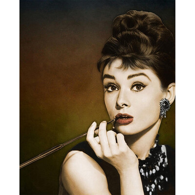 

Beautiful Film Star Hepburn Make Up 5D DIY Diamond Painting Full Square Diamond Embroidery Sale Rhinestones Mosaic Painting