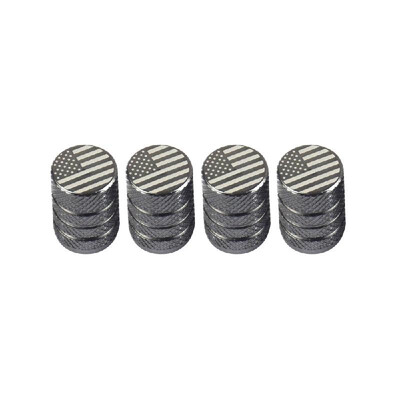 

Aluminum Alloy Round Tire Valve Stem Cap American Flag Dust Proof Cover