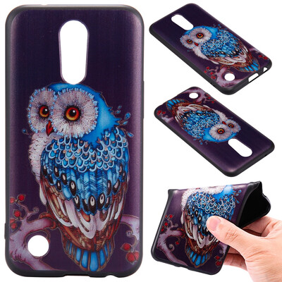 

3D Embossed Color Pattern TPU Soft Back Case for LG K10 2017 Europe&America Edition